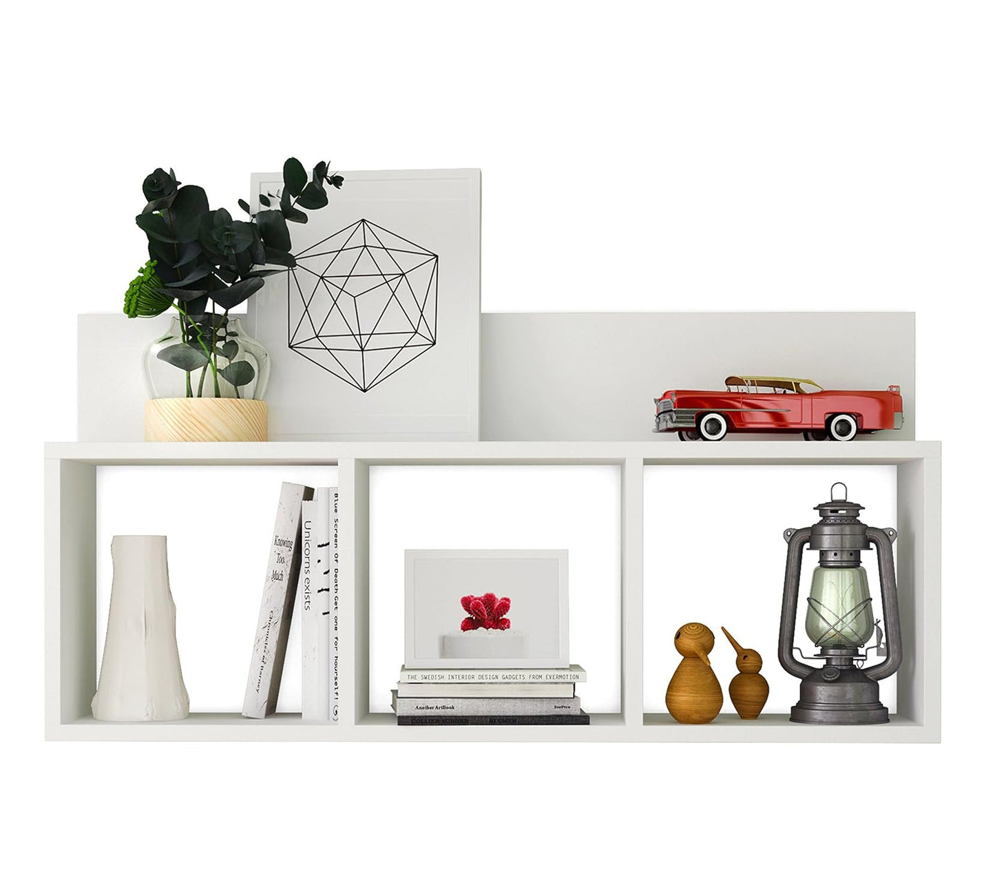 Danya B. – Étagère Murale Triple « Cubes + Ledge »