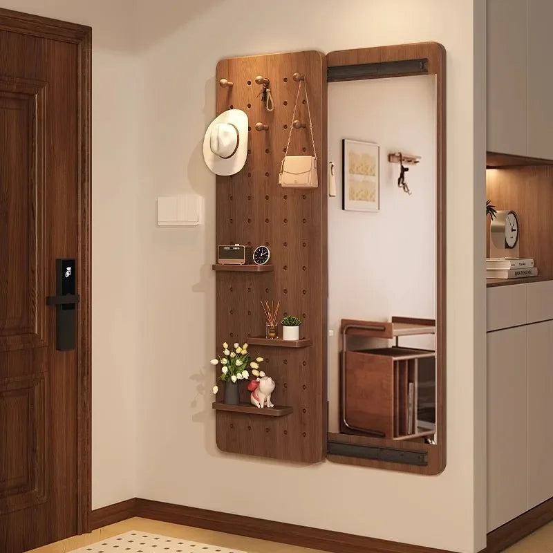 Miroir Étagère ZenWall™ – Élégance Murale 3-en-1