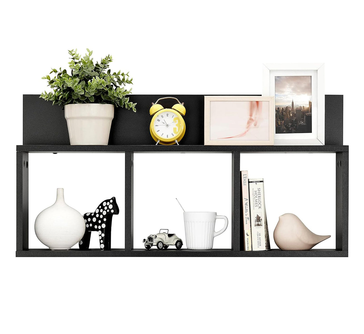 Danya B. – Étagère Murale Triple « Cubes + Ledge »