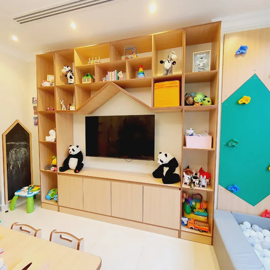 LUDORU – Meuble TV Multifonction « Étagères et Compartiments »