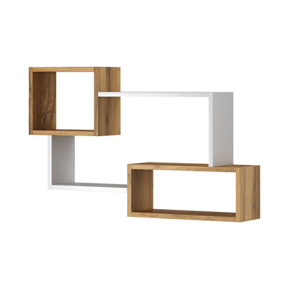 Étagère Murale Trio – Design Géométrique Moderne en Bois